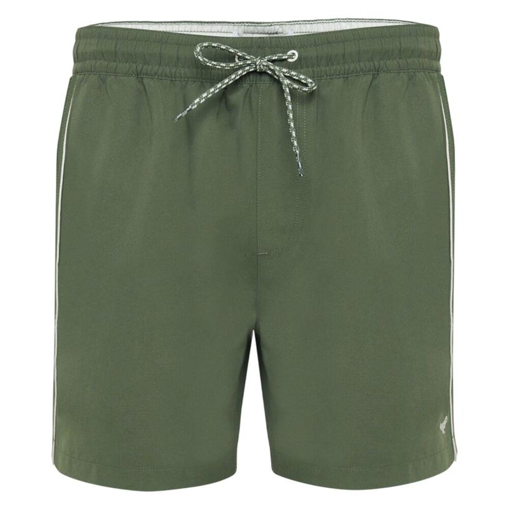 Threadbare Mens Regular Swim Shorts / Olive
